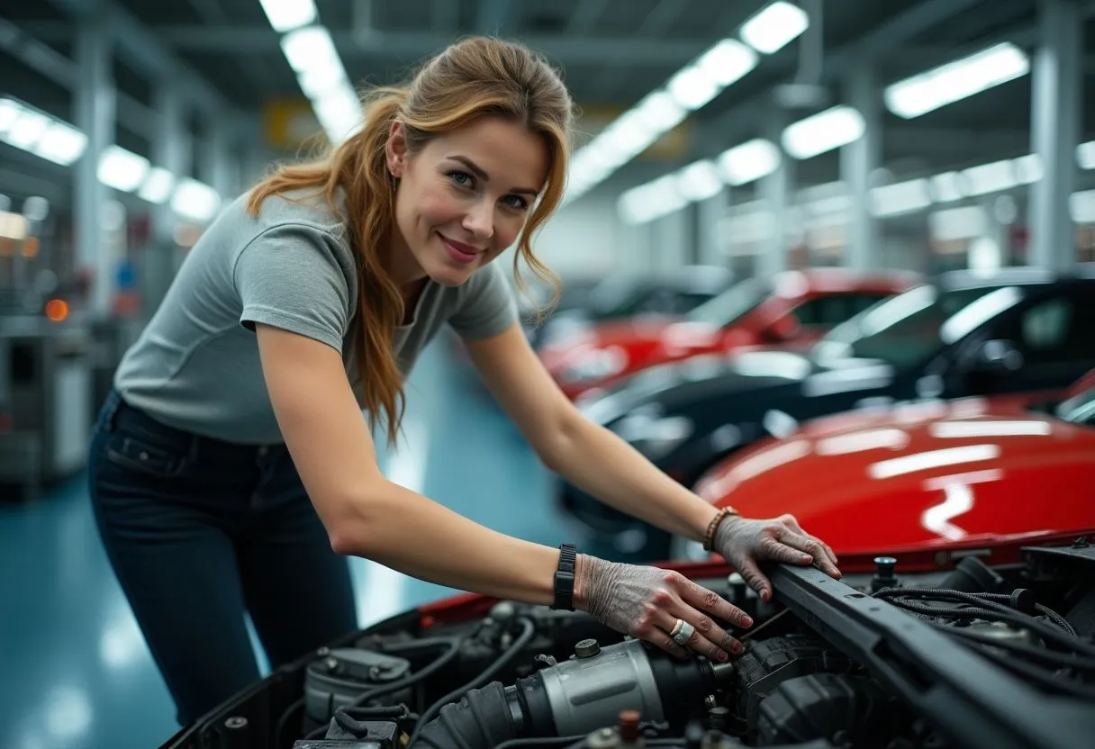 Rôles des femmes dans l'industrie automobile moderne